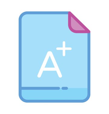  A Plus sınıf vektör simgesi