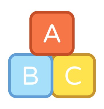  Alfabe vektör simgesi 