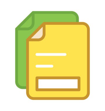  Dosyalar vektör simgesi 