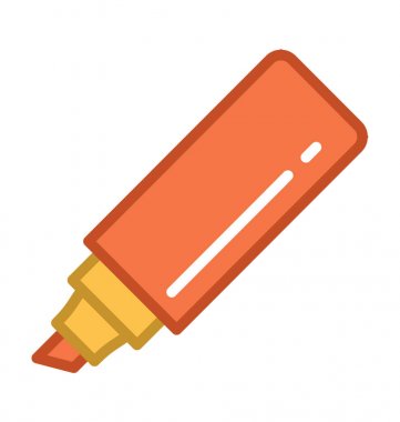  Vurgulayıcı vektör simgesi