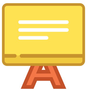 tebeşir tahtası vektör simgesi 