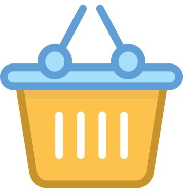 Alışveriş sepeti vektör simgesi 