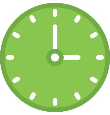 saat düz vektör simgesi 