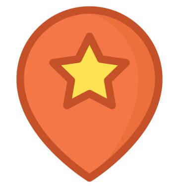 En sevdiğim yer vektör simgesi