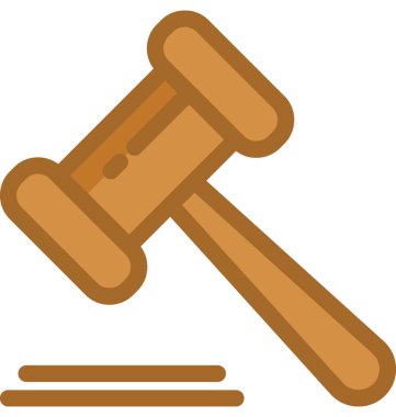 Açık artırma düz vektör simgesi