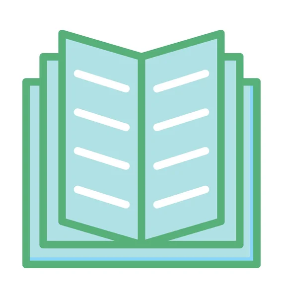 Libro abierto vector icono — Vector de stock