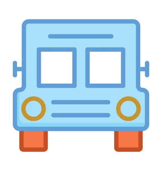 Pictograma vectorială autobuz — Vector de stoc