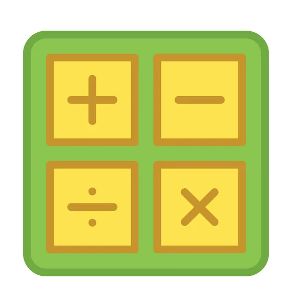 Símbolos matemáticos Vector Icono — Vector de stock