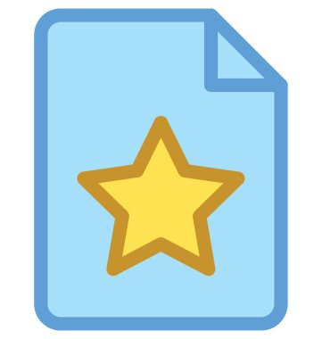 En sevdiğim sayfası vektör simgesi