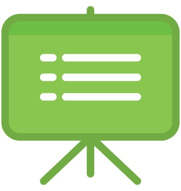 Yazı kurulu vektör simgesi