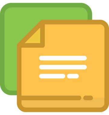 Metin sayfası vektör simgesi