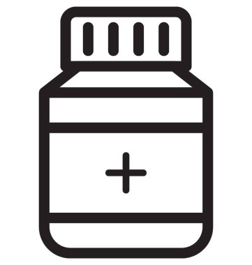 Tıp düz düz vektör simgesi