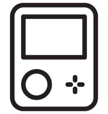 Gameboy vektör simgesi