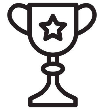 Trophy Düz Vektör Simgesi