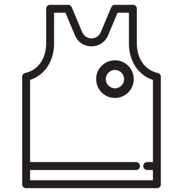 Spor yelek vektör simgesi