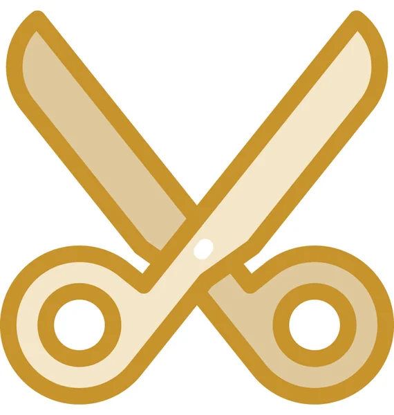 Scissor Flat Vector Icon — Stock Vector