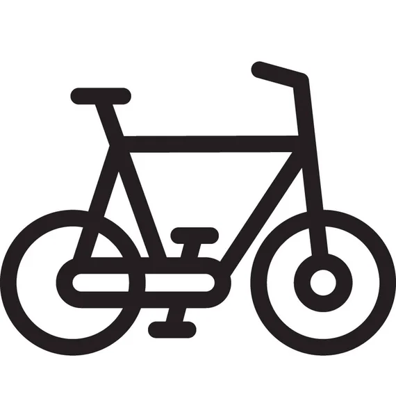 Cykel Platt Vektor Ikon — Stock vektor