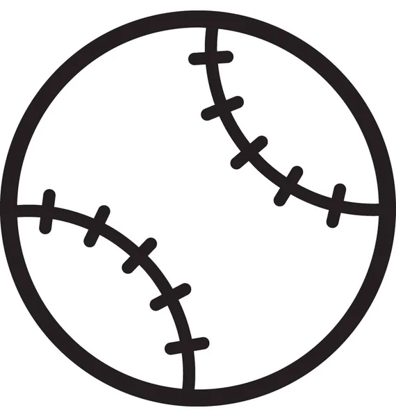 Baseball Flat Vektor Symbol — Stock vektor
