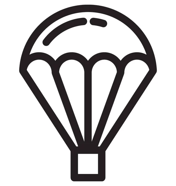 Ikona Wektora Balonu Lotniczego — Wektor stockowy