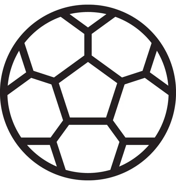 Icône Vecteur Ballon Football — Image vectorielle