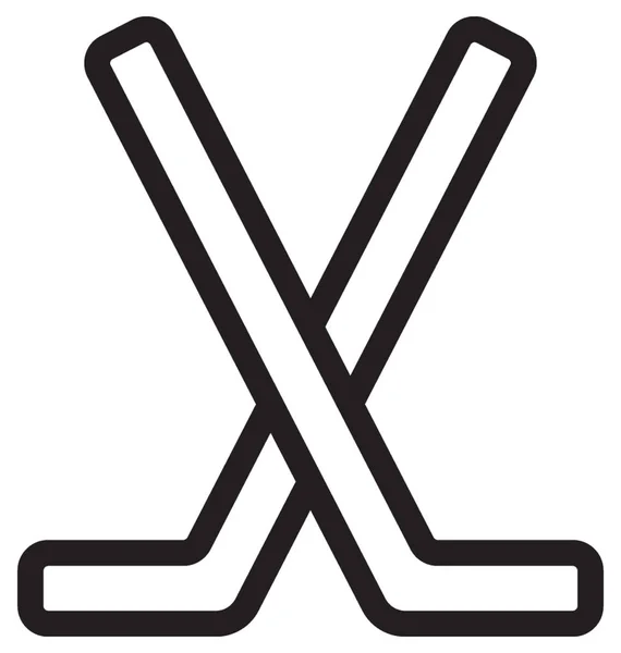 Ijshockey Vector Pictogram — Stockvector