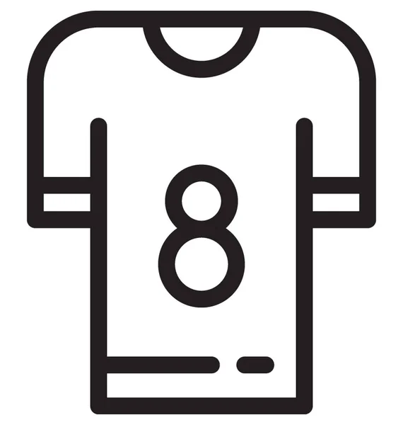 Sports Shirt Vector Icon — Stock Vector