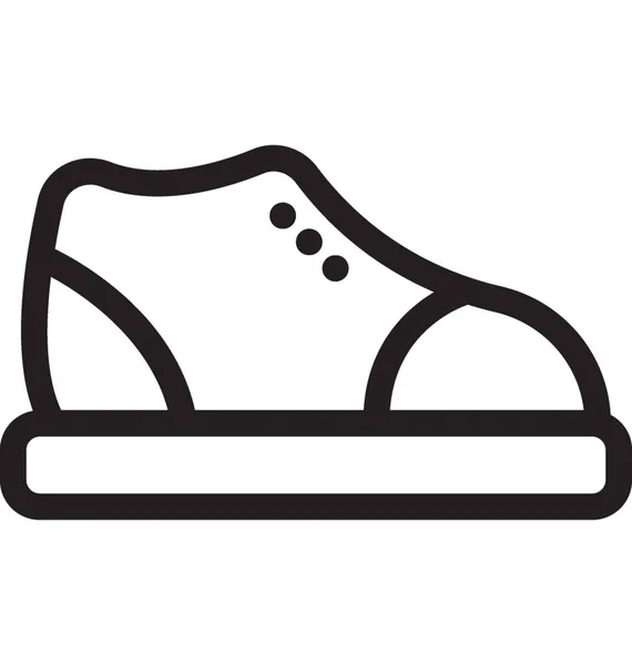 Spor Ayakkabı Çizgi Vektör Simgesi — Stok Vektör