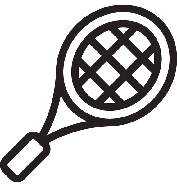 Racket Lijn Vector Icon — Stockvector