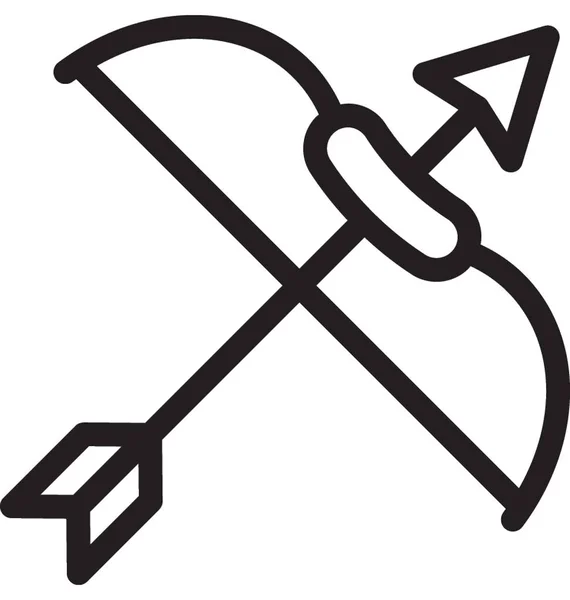 Vektor Symbol Für Bogenschiessen — Stockvektor