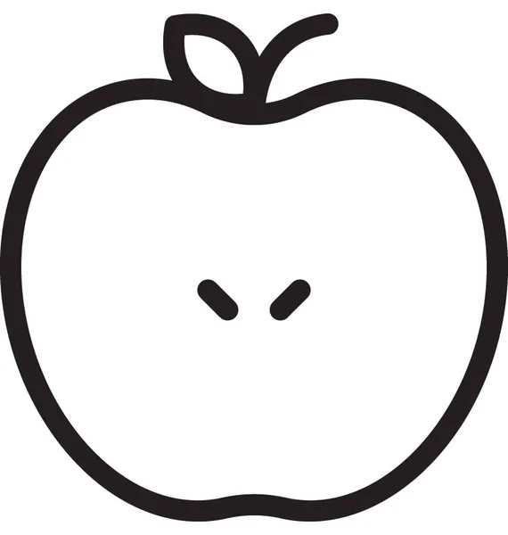 Εικονίδιο Διανύσματος Γραμμής Μήλων — Διανυσματικό Αρχείο