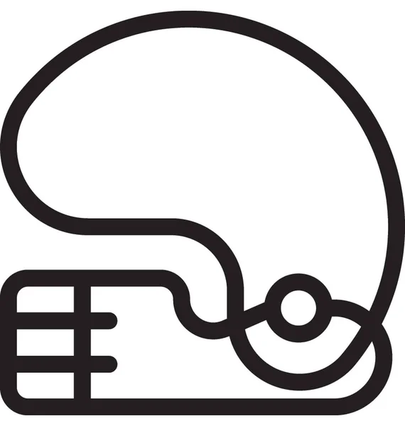 Helmlinien Vektor Symbol — Stockvektor