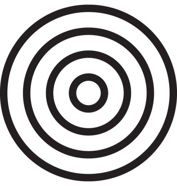 dart tahtası vektör simgesi