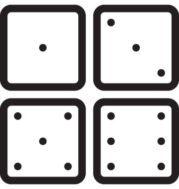 Zar satırı vektör simgesi