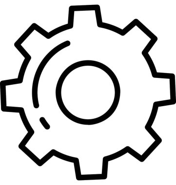 COG satırı vektör simgesi 