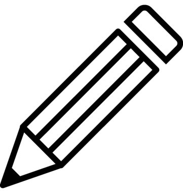 kalem satırı vektör simgesi 