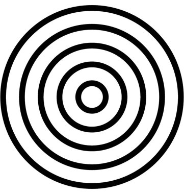 dart tahtası vektör simgesi 