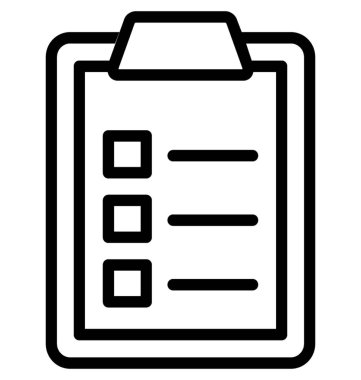 Liste vektör simgesini kontrol et 