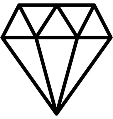 Elmas satırı vektör simgesi 