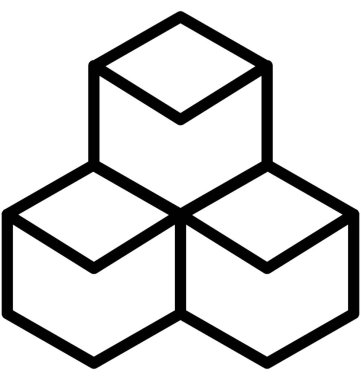 Küpleri satırı vektör simgesi 