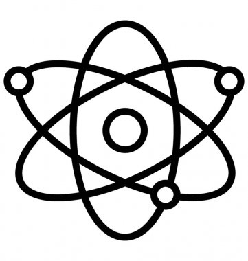 Elektron satırı vektör simgesi 