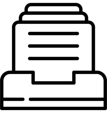 Dosyalar depolama vektör simgesi 