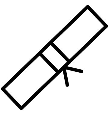 Derecesi satırı vektör simgesi