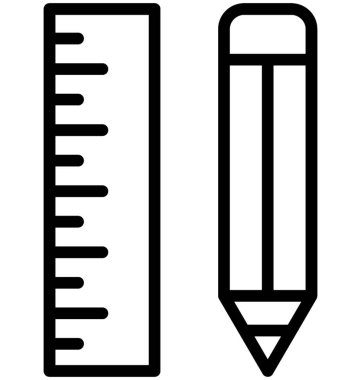 Taslak araçlar vektör simgesi