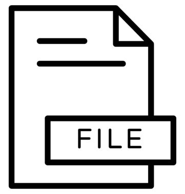 dosya satırı vektör simgesi 