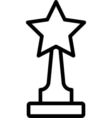 Yıldız Trophy vektör simgesi