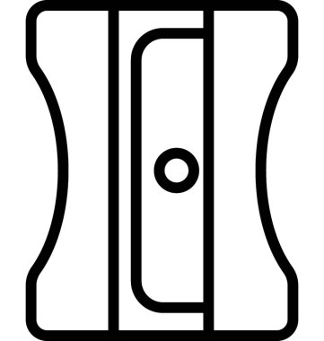 Kalemtıraş satırı vektör simgesi