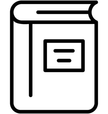  kitap satırı vektör simgesi 
