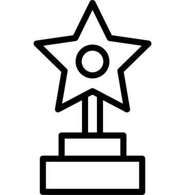 Yıldız Trophy vektör simgesi