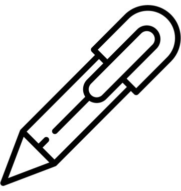 kalem satırı vektör simgesi