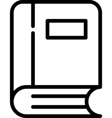 kitap satırı vektör simgesi 